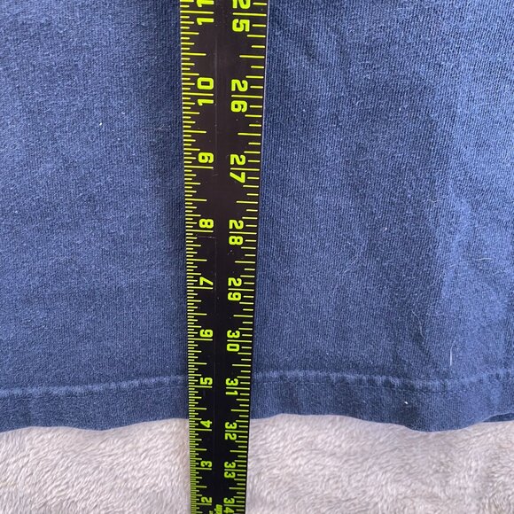 Carhartt Mens Henley T-Shirt 2XLT Blue Short Sleeve Workwear Casual Pocket Tee - Picture 4 of 9